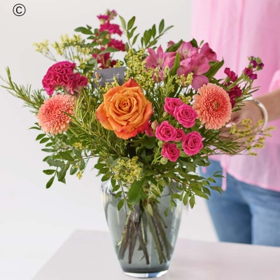 Bright Flowers in Vase