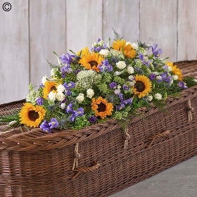 Sunflower Mix Casket Spray