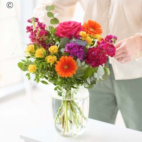 Bright Flowers in Vase