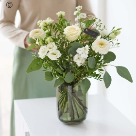 Neutral Flowers in Vase